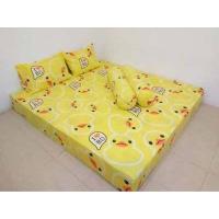 ราคา ผ้าปูที่นอน 1 5 ชิ้น เนื้อผ้าคอตตอน 100 เลือกขนาดได้ มีลายอื่นอีกมากมาย เป็ด Love เหลือง (9090890461)