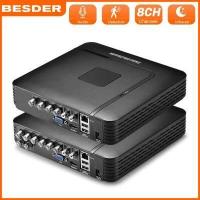 ราคา BESDER 4ช่อง8ช่อง DVR AHD กล้องวงจรปิดตรวจตราเครื่องบันทึกซีซีทีวี DVR 4CH 720P 8CH 1080N เครื่องบันทึกวิดีโอดิจิตอลแบบไฮบริดสำหรับอะนาล็อก AHD IP (613838006)