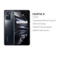ราคา ผ่อน 0 realme 9i 4GB 64GB Snapdragon 680 2 4 GHz 5 000 mAh กล้องหลักความละเอียดสูง 50MP หน้าจอกว้าง 6 6 นิ้ว refresh rate 90Hz (15302623396)