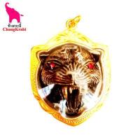 ราคา ช้างกระบี่ พระเครื่อง เครื่องราง หน้าผากเสือ เนื้ออัลปาก้า เลี่ยมทองกันน้ำ พระเลี่ยมทอง (1746674022)