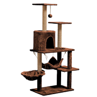 ราคา พร้อมส่ง ถูกที่สุด Y124 คอนโดแมวสูง140cm คอนโดแมว ขนาดใหญ่ 2 เปล บ้านแมว คอนโดแมว ขนาดใหญ่ คอนโดแมวไม้ (4775156284)