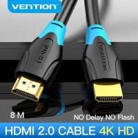 ราคา Vention สาย HDMI ต่อทีวี 4k60Hz ความเร็วสูง HDMI ชายไปชาย 2 0 สาย พร้อม 3D สำหรับ ต่อเข้าคอม TV Projector แล็ปท็อป PS2 PS4 PC Monitor Switch Adapter HDMI to HDMI Extender1m 1 5m 2m 3m 5m 8m 10m (10746