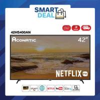 ราคา Aconatic LED Netflix TV Smart TV FHD Netflix v5 3 สมาร์ททีวี ขนาด 42 นิ้ว รุ่น 42HS400AN รับประกัน 3 ปี (15145525922)