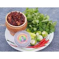 ราคา อร่อย 5 ดาว น้ำพริกเผากากหมู น้ำพริกเผากากหมูสูตรโบราณ 5 ดาว ผลิตวันต่อวัน ใช้กากหมูอย่างดี (8174203284)