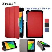 ราคา Nexus 7 2ndปกหนังสมาร์ทสำหรับAsus Google Nexus 7 FHD 2nd 2nd Gen 2013 อัลตร้าสลิมพลิกหนังสือกรณีแม่เหล็กอัตโนมัตินอน (415145120)