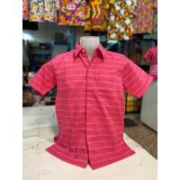 ราคา เสื้ออัดกาว ผ้าไทย ผ้ากาบบัว ผ้าทอ เสื้อไทย ทรงตรง ผู้ชาย (13159507965)