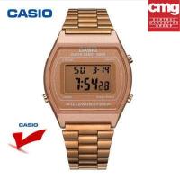 ราคา นาฬิกา Casio ประกัน 1 ปี นาฬิกาข้อมือผู้หญิง B640WC 5ADF สายสแตนเลสเคลือบทอง (2261874897)