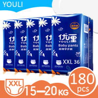 ราคา พิเศษ 5 แพ็ค YOULI แพมเพิส ผ้าอ้อมเด็ก แพมเพิสราคาถูก ผ้าอ้อมแพมเพิส ผ้าอ้อมสำเร็จรูป แพมเพิสแรกเกิด แพมเพิสเด็กM L XL XXL XXXL XXXXL (12922091120)