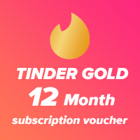 ราคา Tinder Gold 12 month subscription รับโค้ดที่ Lazada Wallet (1939854221)
