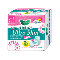 ราคา แพ็ค3 ลอรีเอะ ซูเปอร์อัลตร้าสลิม กลางวัน 25 ซม 18 ชิ้น Laurier SuperUltraSlim ผ้าอนามัย แบบบาง 0 1 Pack3 Laurier Super Ultra Slim 25cm 18pcs (1940364903)