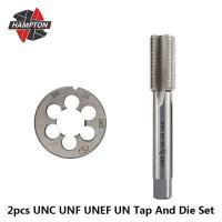 ราคา Hampton UNC UNF UNEF UN เกลียวขวามือ Tap And Die Set 2pcs HSS Hand Tap เจาะ บิต 5 16 3 8 7 16 1 2 5 8 3 4 18 20 24 28 40 (14149459836)