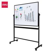 ราคา ของขวัญฟรี Deli กระดานไวท์บอร์ดขาตั้ง 2 หน้า กระดานแม่เหล็ก กระดานไวท์บอร์ด 90x120 ซม แบบล้อเลื่อน อุปกรณ์สำนักงาน Mobile Whiteboard (14708480381)