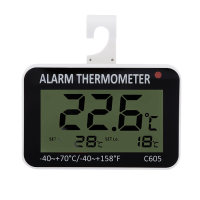 ราคา เครื่องวัดอุณหภูมิในตู้เย็น Digital Alarm Thermometer Refrigerator Thermometer Freezer Thermometer Fridge Thermometer C605 (2495144515)