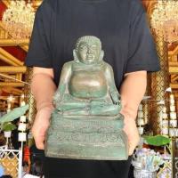 ราคา พระสังกัจจายน์ รุ่นรับทรัพย์ รุ่นแรก วัดโฆสิตาราม หลวงพ่อกวยเมตตาปลุกเสก กว้าง7นิ้ว สูง8นิ้ว เป็นเนื้อโลหะสนิมเขียว C (14203176379)