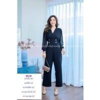 ราคา จั้มสูท จั๊มสาวอวบ แฟชั่นสาวอวบ จั๊มสูทแขนยาว จั๊มสูทไซส์ใหญ่ จั้มสูทขายาว จั้มสูทสาวอวบ (15325585467)