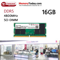 ราคา Transcend 16GB DDR5 4800 SO DIMM Memory RAM for Laptop Notebook แรมสำหรับเครื่องคอมพิวเตอร์พกพา เครื่องโน้ตบุ๊ก (15254078102)