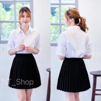 ราคา เสื้อนักศึกษาทรงบอย มีกระเป๋า Oversizedทรงผู้ชาย มีสาบหลัง รอบอก36 56 (14277690999)