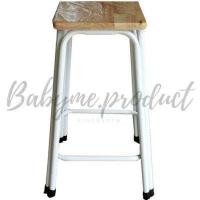 ราคา เก้าอี้ขาคู่ เก้าอี้หน้าไม้ เก้าอี้ขาเหล็ก เก้าอี้ เก้าอี้หน้าไม้ยางพาราแท้ เก้าอี้ขาเหล็กคู่ มีบริการชำระเงินปลายทาง babyme product (10072424799)