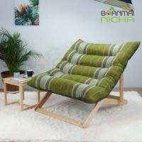 ราคา Baanmainicha เก้าอี้พักผ่อน เก้าอี้ปรับเอน เก้าอี้พับได้ ไม้ยางพารา Size ใหญ่ 95x115x45 cm ไม่มีวางเท้า รับน้ำหนัก 120 kg จัดส่งฟรี บ้านไม้ณิชา (9813942039)