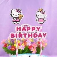 ราคา โมเดลแต่งเค้ก โมเดลตกแต่งเค้ก คิตตี้ มายเมโลดี้ ลูกโป่ง Kitty Mymelody ป้ายเค้กวันเกิด (14574332465)