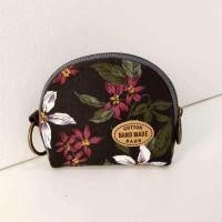 ราคา CONTTON BAG กระเป๋าใส่เหรียญ ใส่เงิน ใส่บัตร ทำจากผ้าcottonลายดอก ขนาด11x9x2cm รุ่นฺHM001 (1046012969)