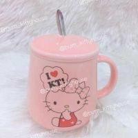 ราคา แก้วกาแฟ พร้อมช้อน สกรีนลายคิตตี้ (14409893306)
