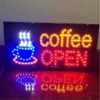 ราคา ป้ายไฟ LED coffee OPEN ป้ายไฟร้าน ข้อความ ป้ายไฟอักษร ตัวอักษร ตกแต่งหน้าร้าน (5285840323)