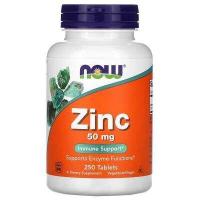 ราคา Now Foods Zinc 50 mg 250 Tablets พร้อมส่ง หมดอายุ 09 2025 (8864901869)