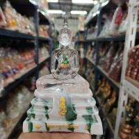 ราคา หลวงพ่อโสธรแก้วใส สีขาวใส ฐานสีหินอ่อน หน้าตัก3นิ้ว สูง15ซม ด้านในบรรจุพระแก้วมรกต บูชา 1 องค์เหมือนได้บูชา 2 องค์ (11279282477)