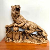 ราคา รูปปั้นเสือ เสือผงาด เสือโคร่ง เสือเหยียบกำแพงเมืองจีน ตกแต่งบ้าน เสริมฮวงจุ้ย (9571819608)