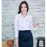 ราคา เสื้อนักศึกษาหญิงแขนยาว สีขาวมะลิ แบบหน้าว่างหลังว่าง (4820064809)