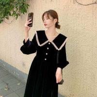 ราคา Molisa เดรสสีแดง ชุดจีนของเด็กโต ชุดเจ้าหญิง ชุดปีใหม่ ผู้หญิง เสื้อผ้าสาวอวบ เดรสคอปกตุ๊กตากำมะหยี่สีทองย้อนยุคฝรั่งเศสสีแดง121005 (11528668539)