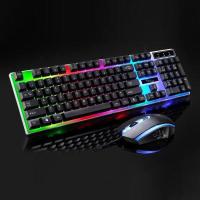 ราคา ชุดคีย์บอร์ดและเมาส์ ไฟสีรุ้ง LIMEIDE GTX300 Gaming Keyboard mouse Rainbow RGB LED (10773391908)