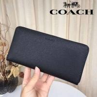 ราคา กระเป๋าสตางค์ยาวCoachผู้ชายแฟชั่นกระเป๋าสตางค์แบบมีซิปCross Patternหนังความจุขนาดใหญ่Multi ช่องเสียบบัตร74769 (5029230241)