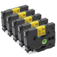 ราคา เทปพิมพ์ฉลาก P Touch TZe 621 TZ 621 5 แพ็ค ริบบิ้นเครื่องพิมพ์ลามิเนต TZE621 TZ621 ใช้ได้กับ Brother P Touch Cube PT H107B PT H110 PT D200 PT D210 PT D450 PT D600 เครื่องติดฉลากพิ (9472122356)