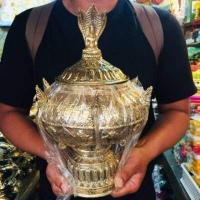 ราคา ขันน้ำมนต์ทองเหลือง ปลุกเสกแล้ว ด้านในอุดเทียนชัย ใช้ทำน้ำมนต์ (9215861632)