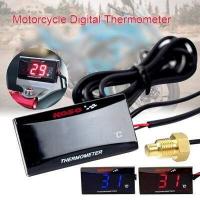 ราคา จัดส่งจากประเทศไทย วัดโวลท์12V KOSO แท์ เทอร์โมมิเตอร์น้ำดิจิตอลสำหรับรถจักรยานยนต สีแดง กันน้ำ จอแสดงผลย้อนแสงอุณหภูมิน้ำมินิดิจิตอลมิเตอร์เซนเซอ (12400117244)