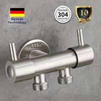 ราคา ก๊อกน้ำอเนกประสงค์ ก็อกสแตนเลสสีเงิน ก็อกคู่เครื่องซักผ้า หัวก๊อกสระน้ำ ก็อกน้ำ ก๊อกน้ำ 3 ทาง (13502611655)