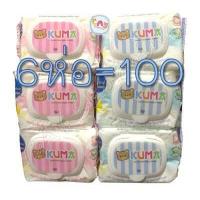 ราคา ส่ง Kerry 6 ห่อ 100 บาท ทิชชู่เปียก KUMA Gentle Skin Baby Tender อ่อนโยน ปราศจากแอลกอฮอล์ ไม่ระคายเคืองผิว (11035967828)