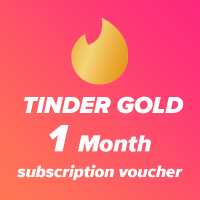 ราคา Tinder Gold 1 month subscription Special รับโค้ดที่ Lazada Wallet (14701573865)