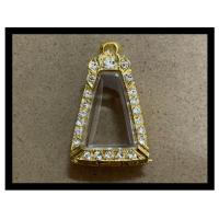 ราคา กรอบพระผงสุพรรณ กรอบทองไมครอนประดับเพชร (11318027039)