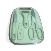 ราคา ชุดมีดทำครัว 4 ชิ้น อเนกประสงค์ เล่มพร้อมเขียง มีดทำครัวคมๆ ชุดทำอาหารขนาดเล็ก ชุดปลอกผลไม้ มีให้เลือก3 สี (13546041401)