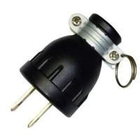 ราคา ปลั๊กยางกลมขาแบน ตัวใหญ่ สีดำ (16021837727)