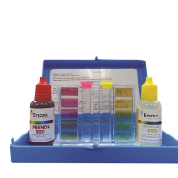 ราคา ชุดทดสอบค่า PH CL สำหรับน้ำในสระว่ายน้ำทุกประเภท Emaux pH CL Test Kit for Chlorine and pH OTO and Phenol Red (13547618515)