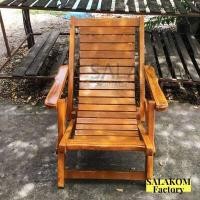 ราคา SLK เก้าอี้ระนาดไม้สัก เก้าอี้ ระนาด ปรับระดับเอน นั่ง นอน ได้ เหมาะกับวันพักผ่อนอย่างยิ่ง สีย้อมไม้สัก (9959456756)