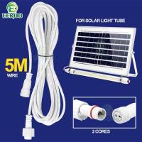 ราคา สายไฟต่อสายไฟ 5 ม สำหรับการเหนี่ยวนำหลอดไฟ LED กลางแจ้งเท่านั้น IP67 กันน้ำสายเชื่อมต่อ Double Hole สีขาว (15697764593)