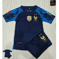 ราคา ชุดฟุตบอลเด็ก ทีมชาติ ฝรั่งเศส รุ่นใหม่ล่าสุด ปี 22 23 มีชุดเหย้า กับ ชุดเยือน มีไซส์ 14 30 ใส่ได้ เด็กอายุ 1 ขวบถึง 14 ขวบ เสื้อพร้อมกางเกง (11086953319)