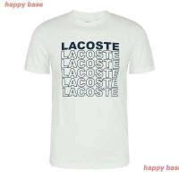 ราคา Uniqlooo happy base LACOSTE French Crocodile Short sleeved T shirt Men s Summer New Casual Cotton Round Collar Half sleeve ผู้ชาย ผู้หญิง เสื้อยืดพิมพ์ลาย ดผ้าเด้ง คอกลม cotton ย้ (12071295408)
