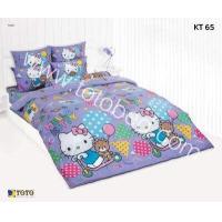 ราคา TOTO ผ้าปูที่นอนโตโต้ DISNEY ลายการ์ตูนลิขสิทธิ์ ขนาด 3 5 5 6 ฟุต คิตตี้ ซานริโอ้ KITTY SANRIO รหัสสินค้า KT65 สีม่วง เฉพาะชุดผ้าปูไม่รวมผ้านวม (16601693942)