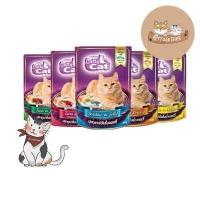 ราคา Catty Cat แคทตี้แคท อาหารเปียกแมว ชนิดซอง 80 กรัม (10072543510)